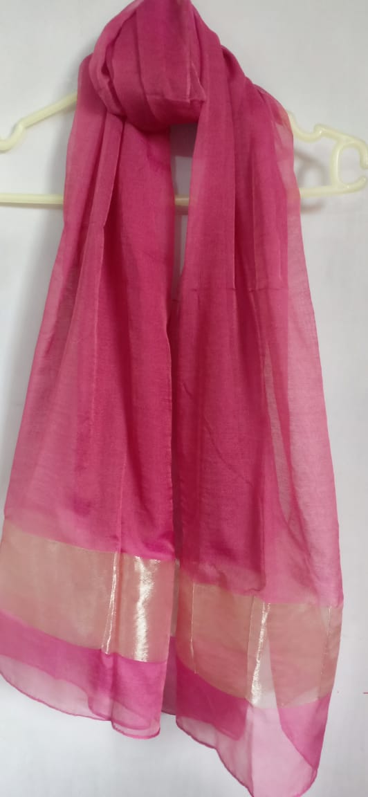 Sheer Fuchsia Scarf