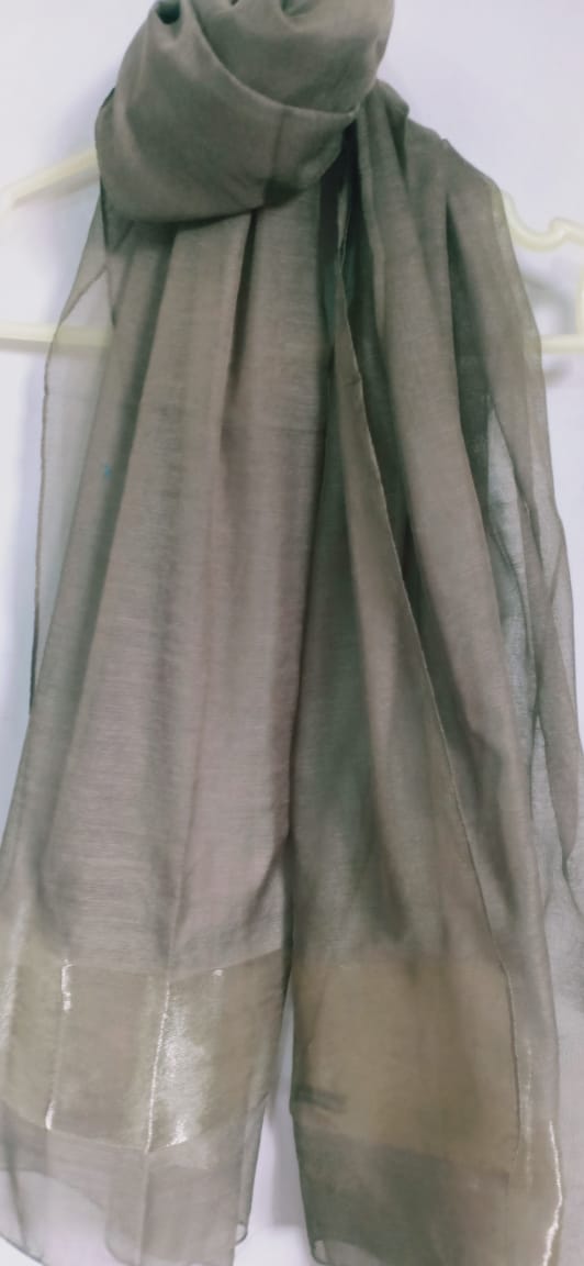 Sheer Gray Scarf