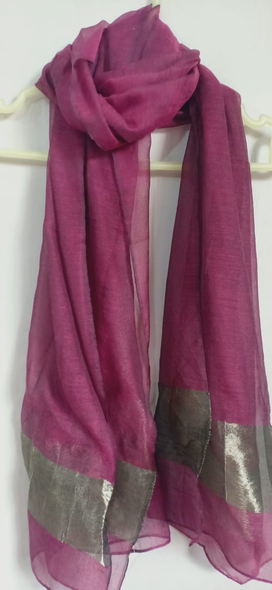 Sheer Rosewood Pink Scarf